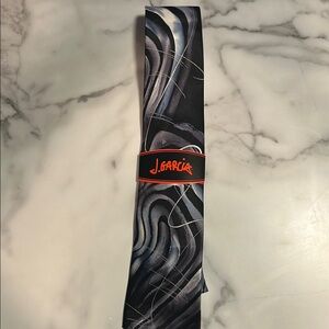 Jerry Garcia Abstract Black and Gray Tie